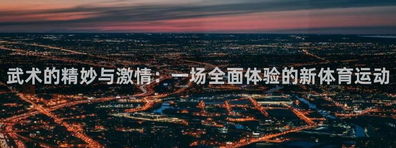 k1体育app下载链接：武术的精妙与激情：一场全面体验的新体育运动